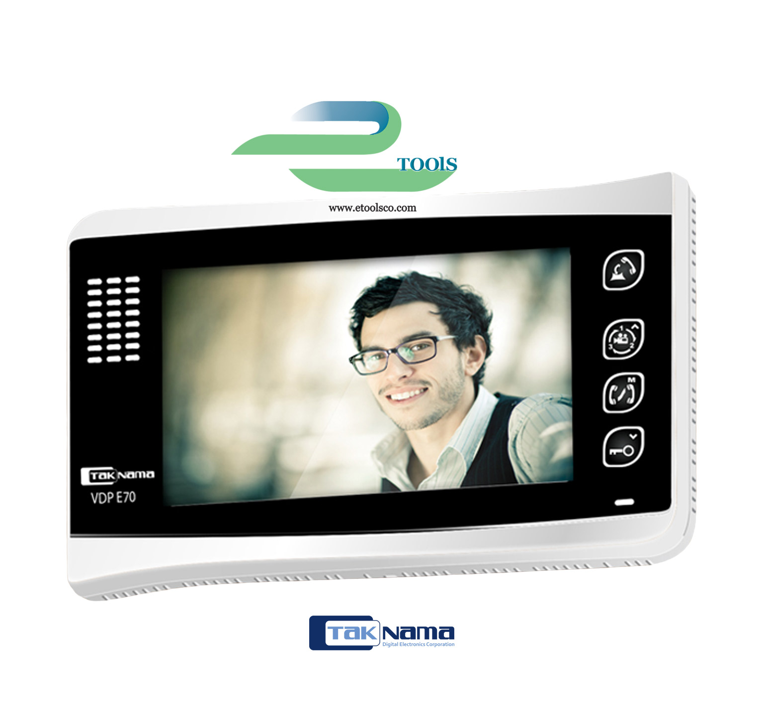 مانیتور آیفون تصویری تک نما VDP E70